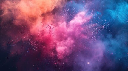 Fototapeta premium colourful cloud of holi festival