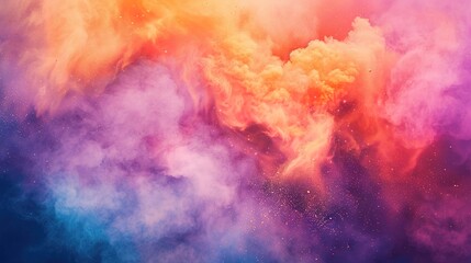 Fototapeta premium colourful cloud of holi festival