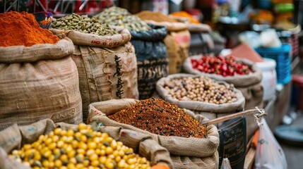 Obraz premium Indian spice wallpaper