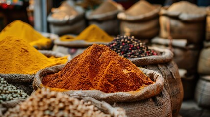 Fototapeta premium indian spice wallpaper