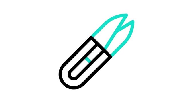 illustration of a rod with drops