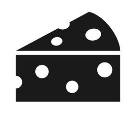 Cheese piece vector icon