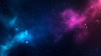 Obraz premium Create an image. The background is a vibrant, colorful universe filled with galaxies, nebulae, and stars. Ensure that the fonts are highly visible and integrated into the cosmic scenery.