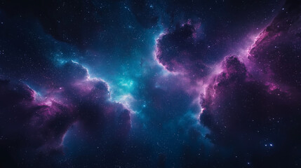 Fototapeta premium Create an image. The background is a vibrant, colorful universe filled with galaxies, nebulae, and stars. Ensure that the fonts are highly visible and integrated into the cosmic scenery.