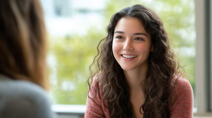 Career support portrait, showing an individual receiving personalized career guidance from an expert.
