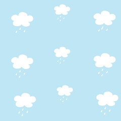 Cloud  background cute blue color