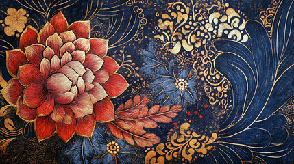 sculpture motif batik