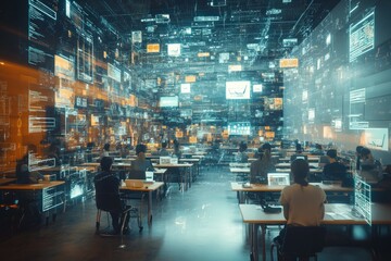 Obraz premium The Digital Classroom, Digital Literacy