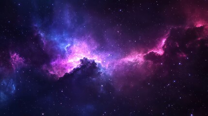 Fototapeta premium Dive into a cosmic journey with a stunning galaxy-themed wallpaper. Capture the beauty of distant stars and nebulae to make your desktop truly celestial!