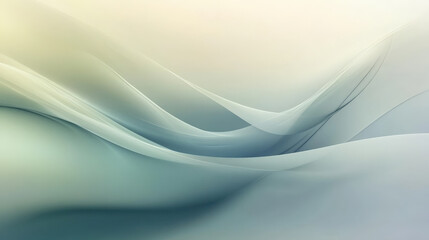 A dynamic gradient abstract background moving from soft pastel green to light gray, featuring smooth flowing lines for a serene look.
