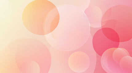 A soft gradient from pastel pink to light orange, with abstract circles in varying sizes gently overlapping in a minimalist, modern design.