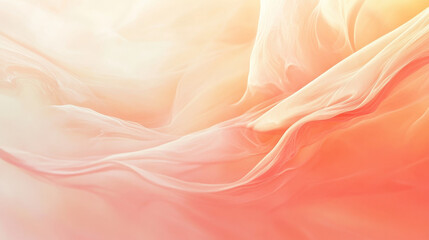 Obraz premium A soft gradient shifting from peach to light cream, with a warm, comforting tone and smooth color transitions, perfect for a gentle abstract background.