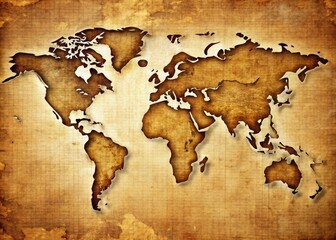 grungy textured 3d vector map