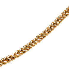 Obraz premium Elegant gold chain on a transparent background showcasing intricate design and craftsmanship suitable for jewelry enthusiasts