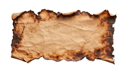 Vintage parchment with burnt edges and a grunge texture