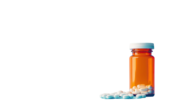 Orange and blue background with shadow and an arrow