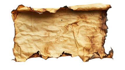 Fototapeta premium Vintage parchment with burnt edges and a grunge texture