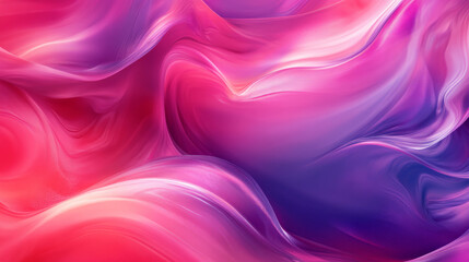 Obraz premium Bold fluid gradients of pink and purple swirl around the edges, forming a dynamic, vibrant abstract frame with smooth, flowing transitions.