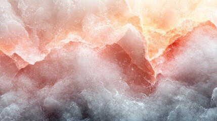 Fototapeta premium A colorful, abstract image of clouds with a red and orange hue