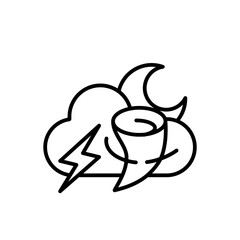 night lightning storm  