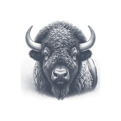 bison vector illustration