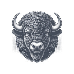bison vector illustration