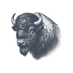 bison vector illustration