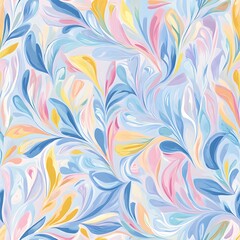 Colorful seamless floral pattern vector for wallpaper design