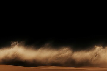 Desert sand explosion effect backdrop