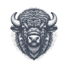 bison vector illustration