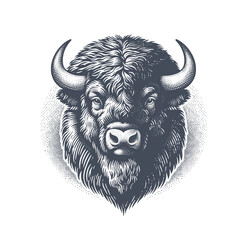 bison vector illustration