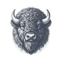 bison vector illustration