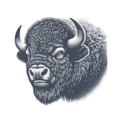 bison vector illustration