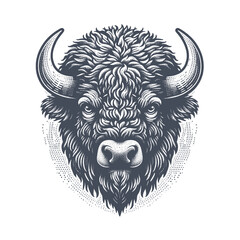 bison vector illustration