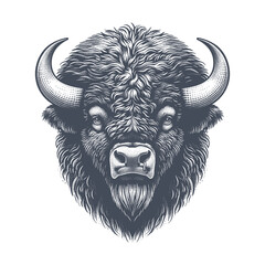 bison vector illustration