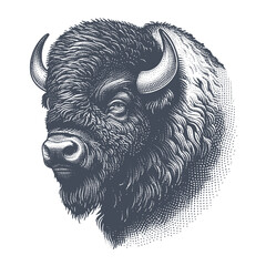 bison vector illustration