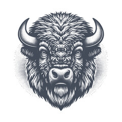 bison vector illustration