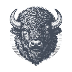bison vector illustration