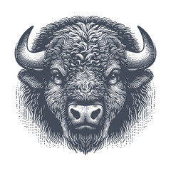 bison vector illustration
