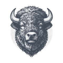 bison vector illustration