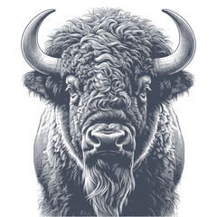 bison vector illustration