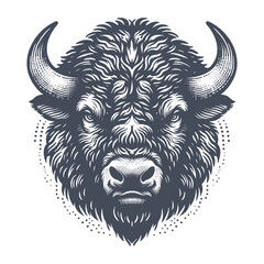 bison vector illustration