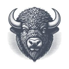 bison vector illustration