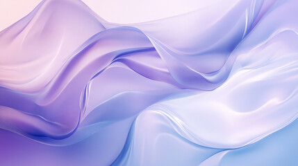Obraz premium Soft fluid shapes in pastel blue and lavender flow around the frame of the image, creating a serene, abstract composition with gentle curves and smooth transitions.