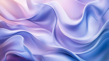 Obraz premium Soft fluid shapes in pastel blue and lavender flow around the frame of the image, creating a serene, abstract composition with gentle curves and smooth transitions.