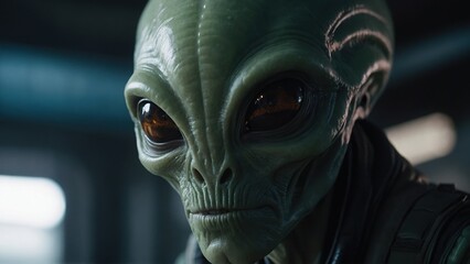 Close encounter with an alien and its high-tech saucer brings excitement and curiosity to the scene