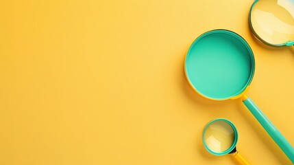 Minimalist search marketing concept illustration with blank creative space for additional design elements or text, representing digital marketing strategies, SEO optimization