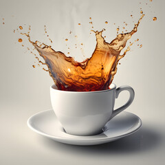 cup of coffee with splash