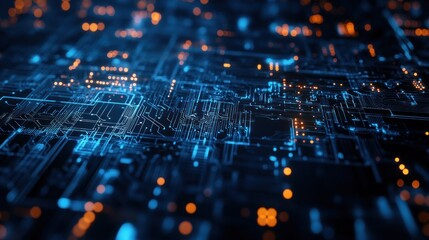 Obraz premium Abstract Circuit Board Digital Technology