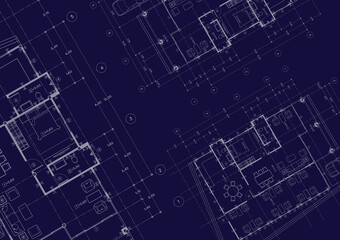 Floor plan designed building on the drawing.